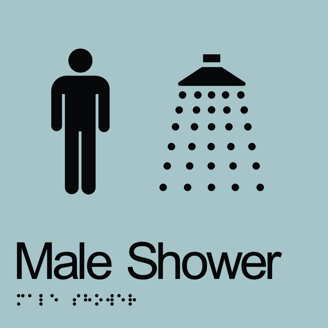 BRAILLE MALE SHOWER RESTROOM 180 X 180