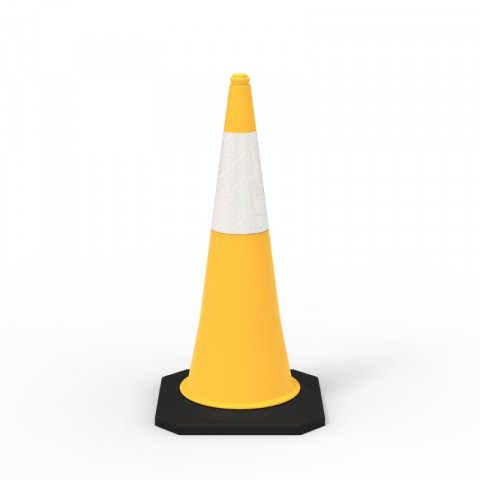 TRAFFIC CONE - 1000MM REFLECTIVE - SAFETY YELLOW