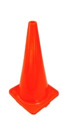 TRAFFIC CONE PLAIN ORANGE 450MM