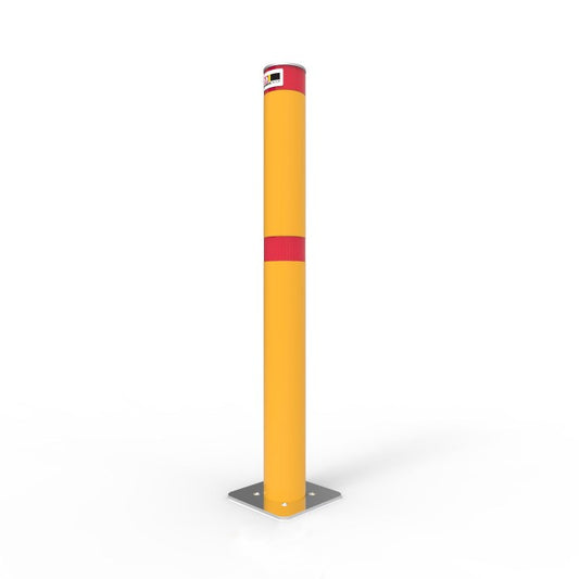 RETRACTABLE BOLLARD 900MM - GALVANISED & POWDER COATED
