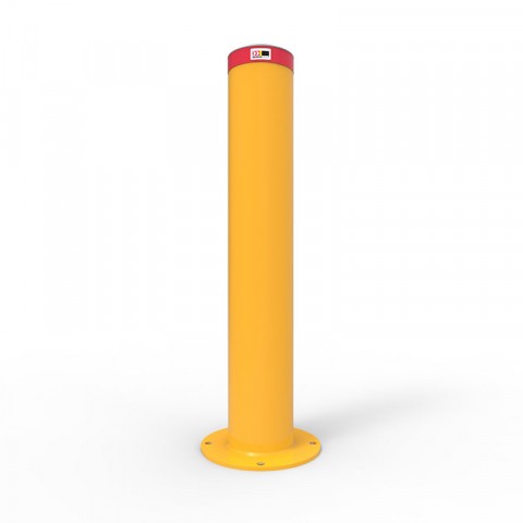 BOLLARD 220MM SURFACE MOUNTED - GALVANISED & POWDER COATED