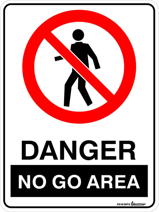 DANGER NO GO AREA WITH PICTO