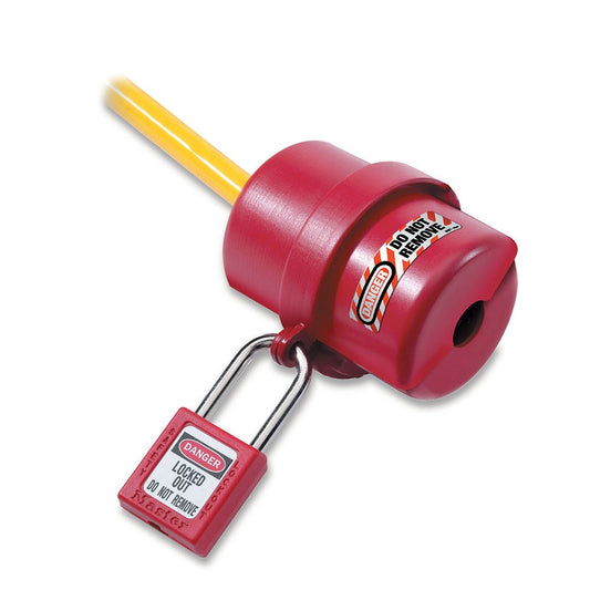 ROTATING ELECTRICAL PLUG LOCKOUT