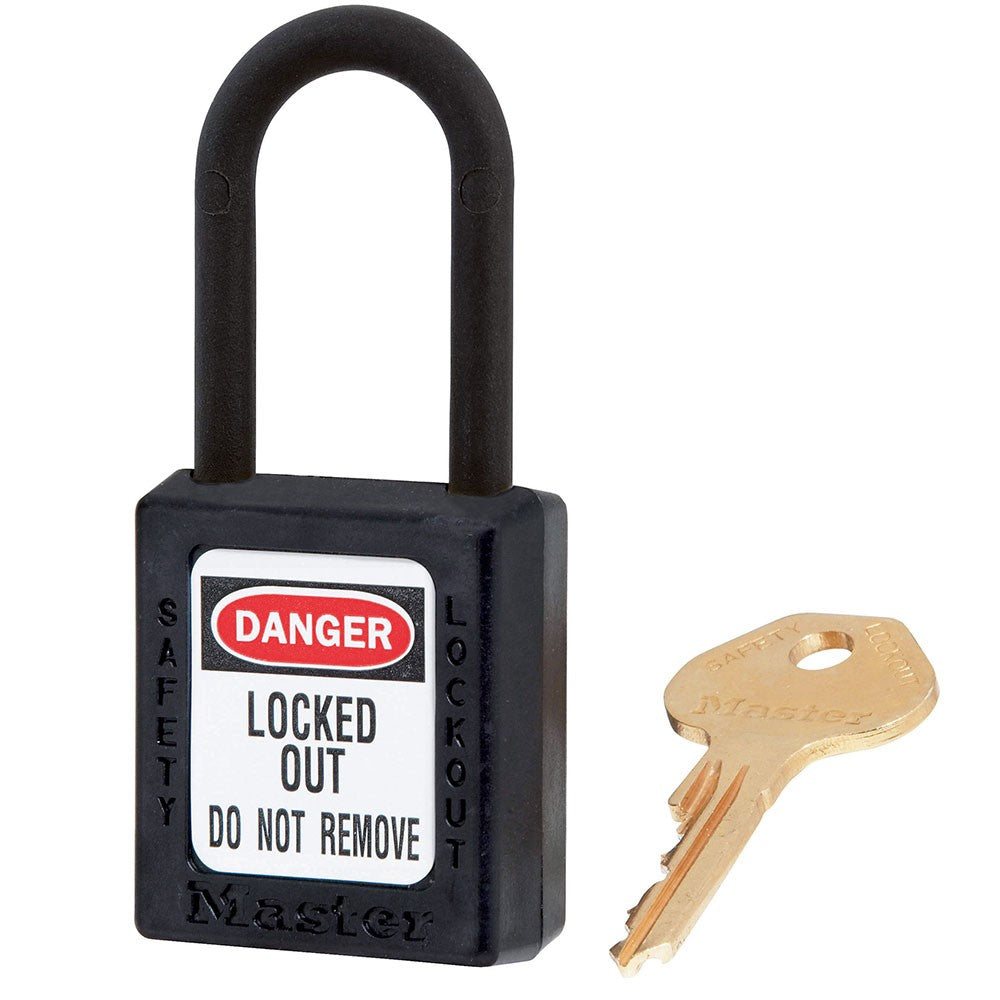 ZENEX™ THERMOPLASTIC SAFETY PADLOCK 38MM - BLACK