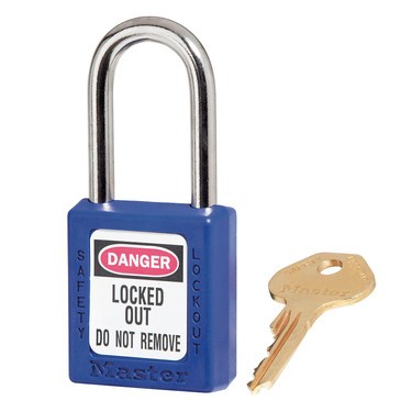 Masterlock 0410 Safety Padlock - Keyed Different 38MM - BLUE