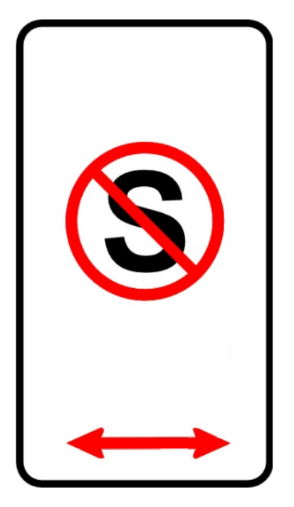 NO STANDING PICTO WITH ARROW 225 X 450