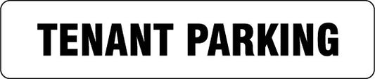 TENANT PARKING SIGN COLOURBOND METAL 600 X 125