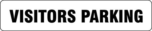 VISITORS PARKING SIGN COLOURBOND METAL 600 X 125