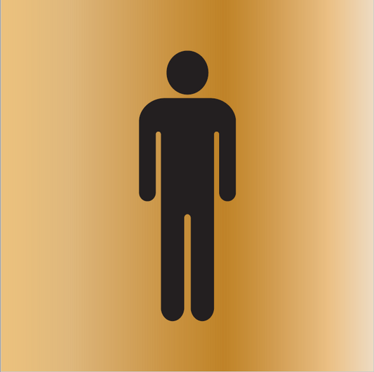ENGRAVED MALE PICTO RESTROOM 150 X 150