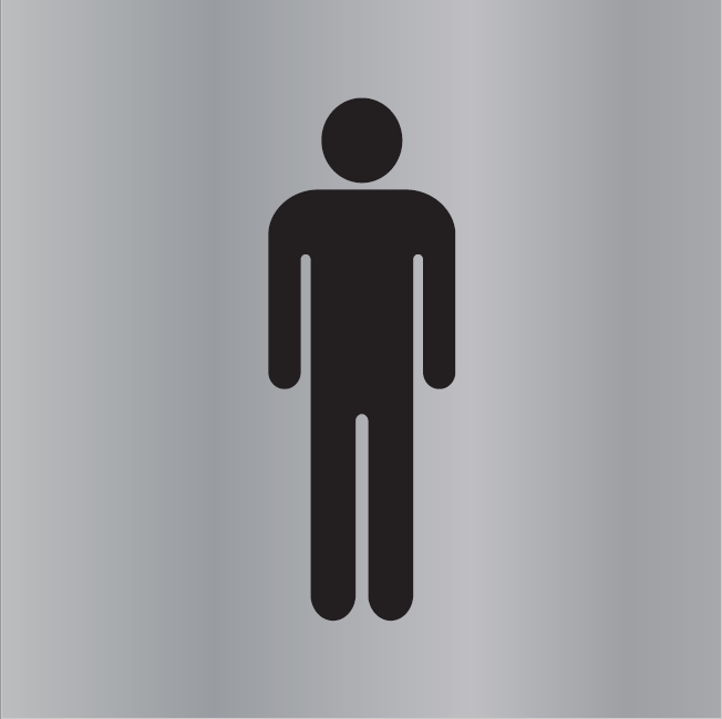 ENGRAVED MALE PICTO RESTROOM 150 X 150
