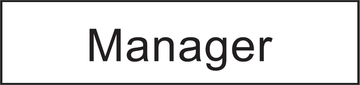 ENGRAVED MANAGER 200 X 48