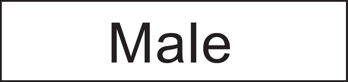 ENGRAVED MALE RESTROOM 200 X 48