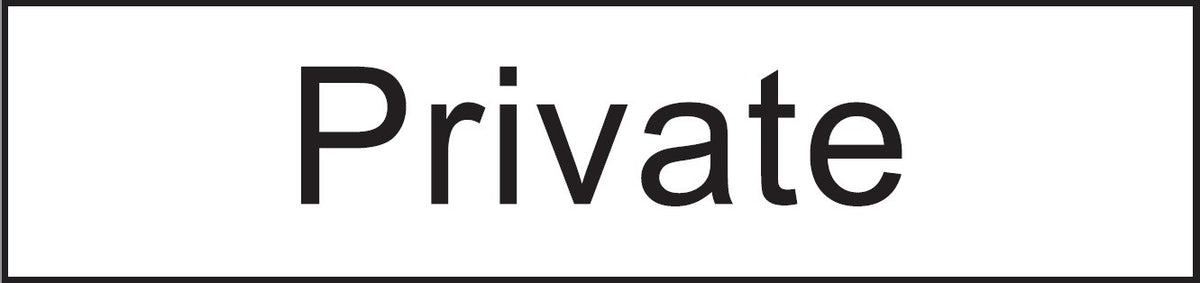ENGRAVED PRIVATE 200 X 48