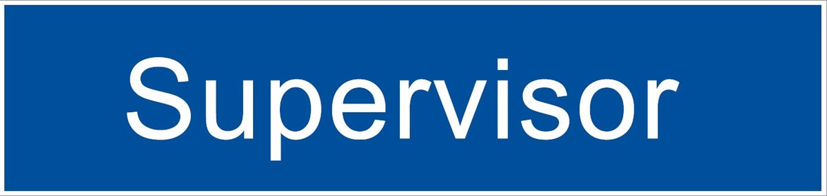 ENGRAVED SUPERVISOR 200 X 48