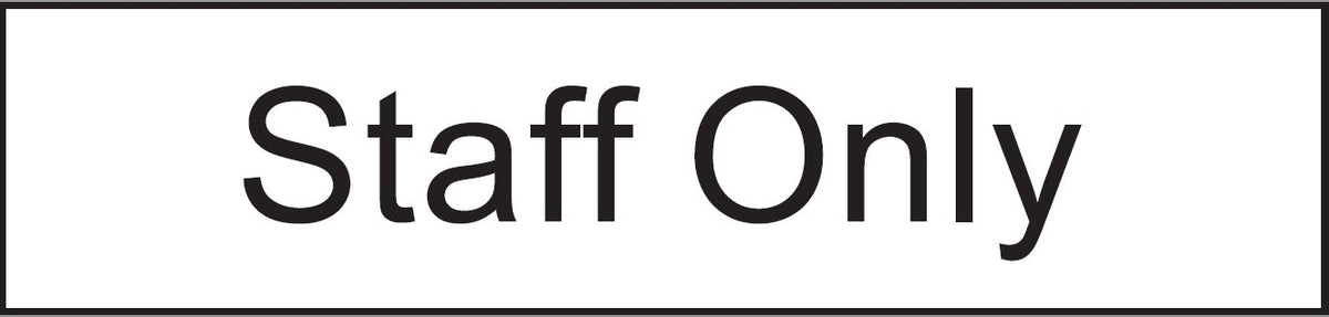 ENGRAVED STAFF ONLY 200 X 48