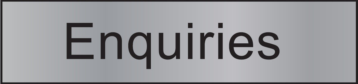 ENGRAVED ENQUIRIES 200 X 48