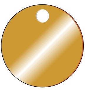 NATURAL BRASS TAG - PACK OF 20