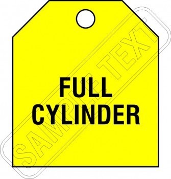CUSTOM TEXT YELLOW POLY HAZARD TAG 80 X 100