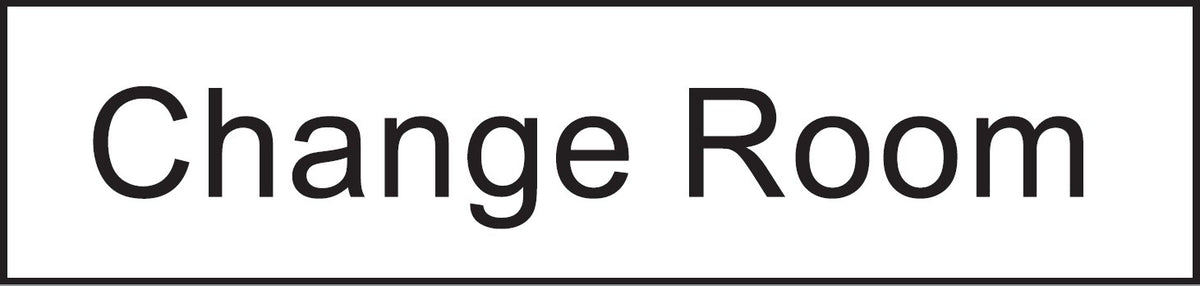 ENGRAVED CHANGE ROOM RESTROOM 200 X 48