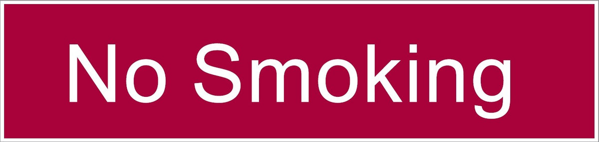 ENGRAVED NO SMOKING 200 X 48