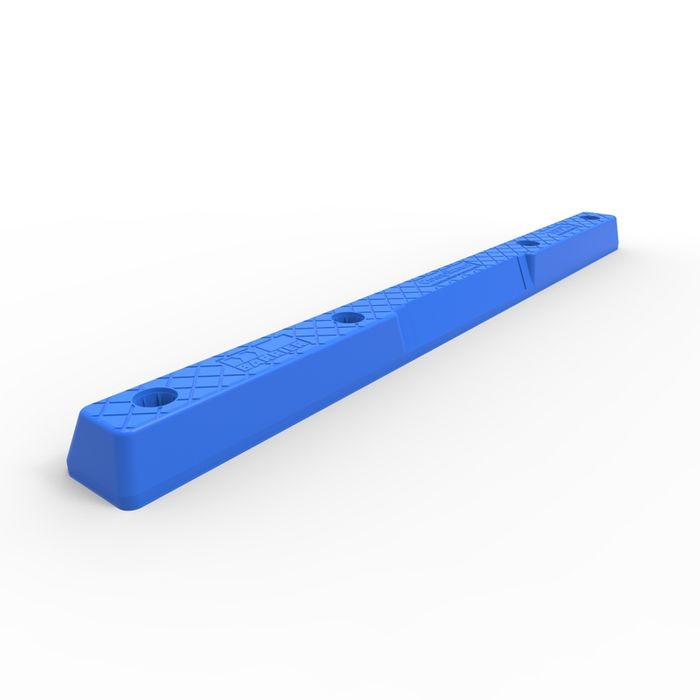 COMPLIANCE WHEEL STOP - LLDPE - BLUE