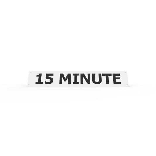 WHEEL STOP SIGN - 15 MINUTE