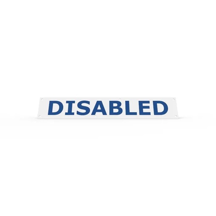 WHEEL STOP SIGN - DISABLED