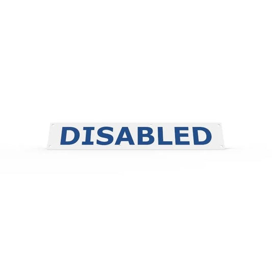 WHEEL STOP SIGN - DISABLED
