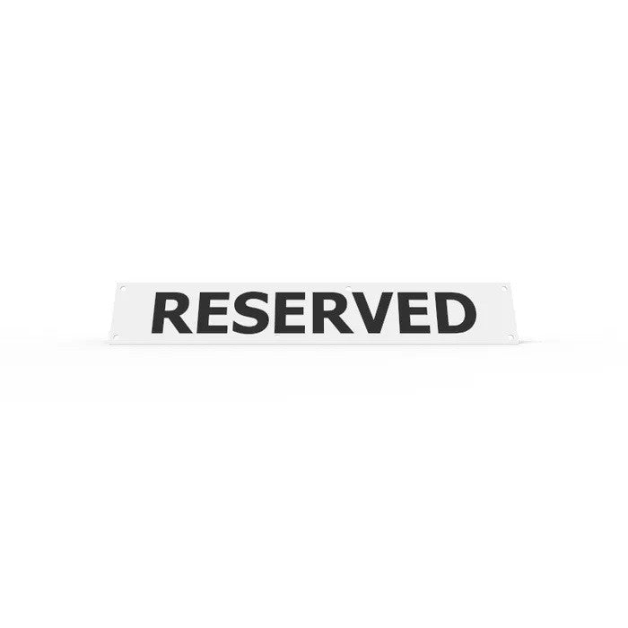 WHEEL STOP SIGN - RESERVED