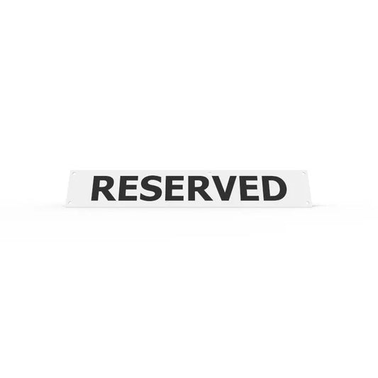 WHEEL STOP SIGN - RESERVED