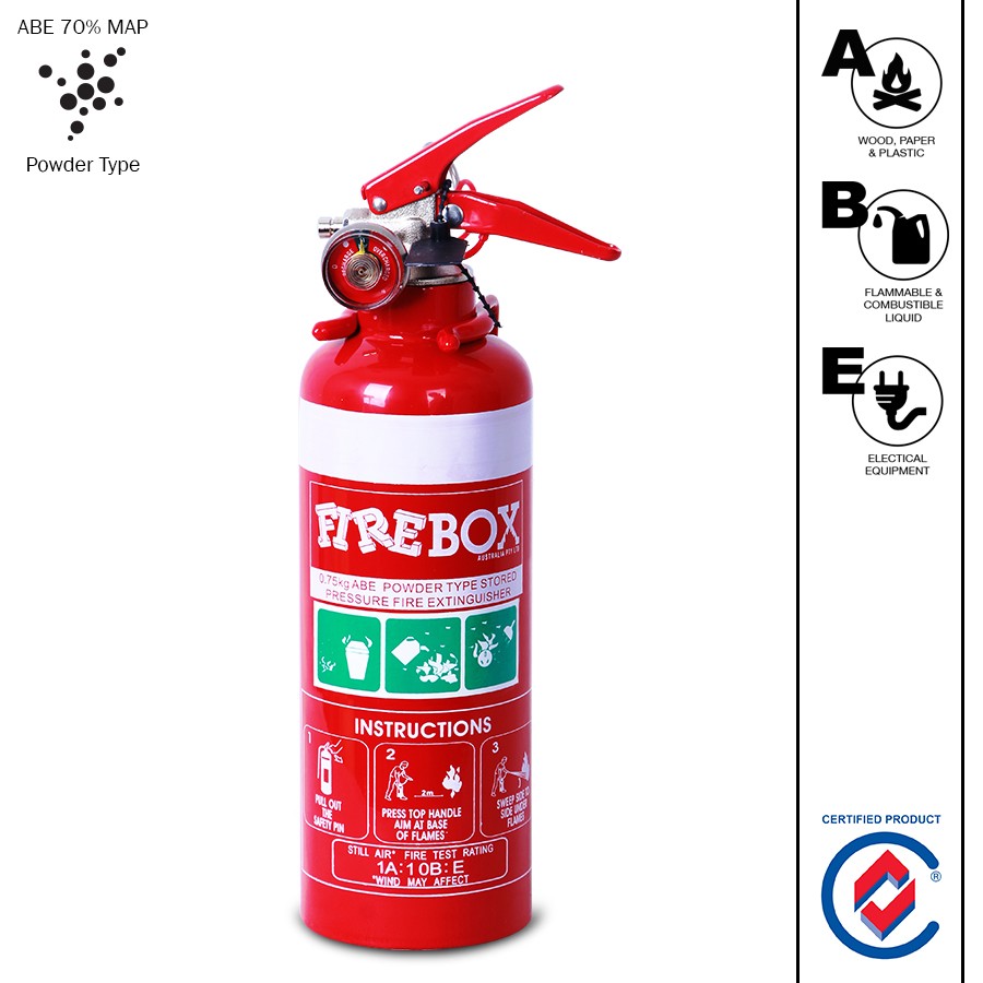 0.75 KG DRY CHEMICAL POWDER ABE EXTINGUISHER WITH VEHICLE BRACKET