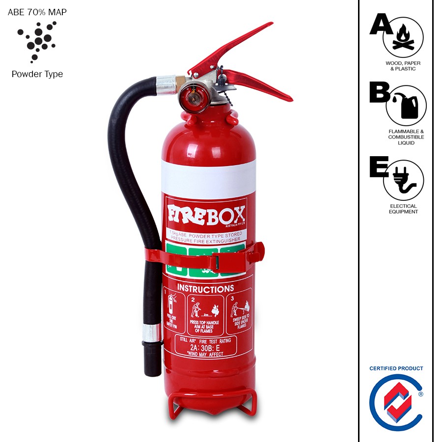 1.5 KG DRY CHEMICAL POWDER ABE EXTINGUISHER WITH VEHICLE BRACKET