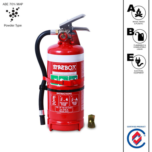 2.5 KG DRY CHEMICAL POWDER ABE EXTINGUISHER WITH VEHICLE AND WALL BRACKET