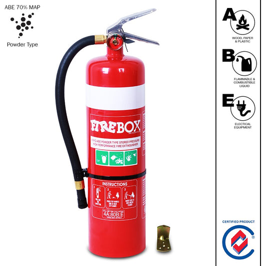 4.5 KG DRY CHEMICAL POWDER ABE EXTINGUISHER HIGH PERFORMANCE WITH WALL BRACKET