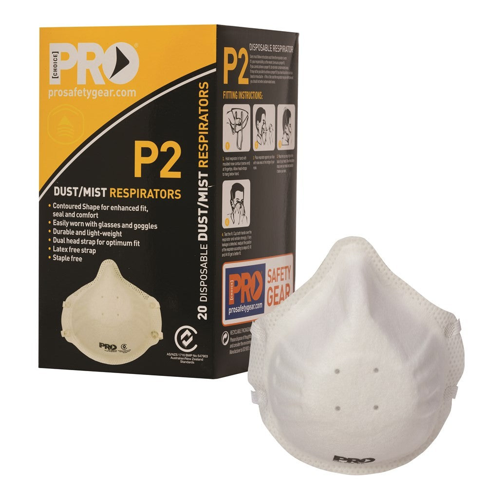 PROCHOICE DUST MASKS P2 - BOX OF 20
