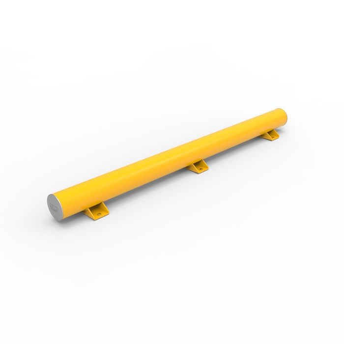HEAVY TRUCK STOP - 140MM DIAMETER - GALVANISED & POWDER COATED SAFETY YELLOW