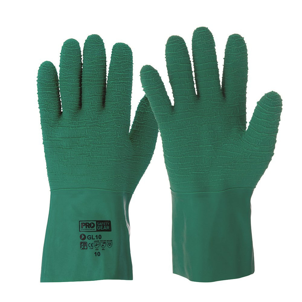 PROCHOICE GREEN GAUNTLET GLOVES