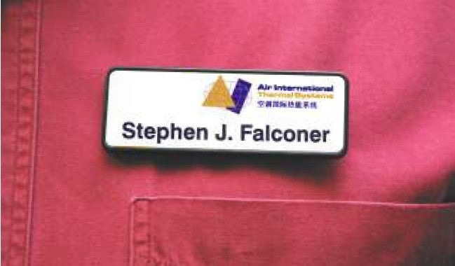 TAMPER PROOF METAL NAMEPLATE