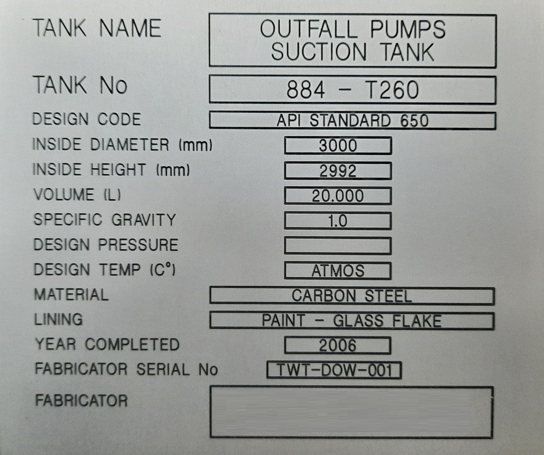 ENGRAVED ANODISED ALUMINIUM IDENTIFICATION LABEL