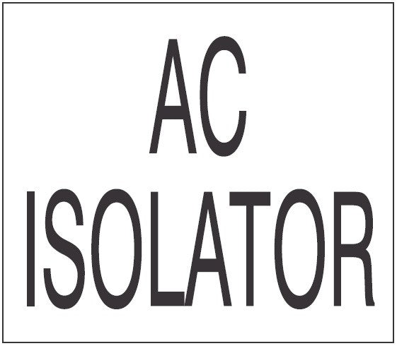 ENGRAVED UTILITY IDENTIFICATION LABEL