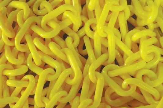 CHAIN 6MM PLASTIC 25M - YELLOW