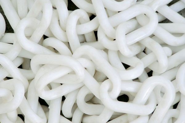 CHAIN 6MM PLASTIC 25M - WHITE