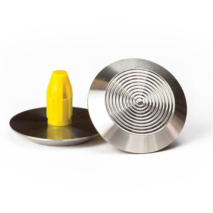 WARNING TACTILE ROUND PACK OF 100 - 316 STAINLESS STEEL