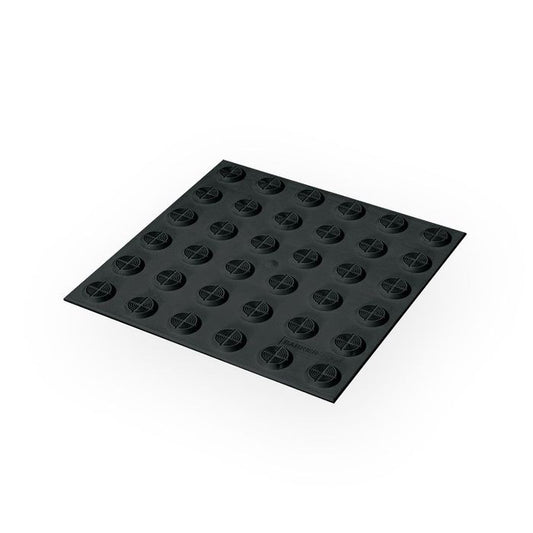 WARNING TACTILE PAD 300 X 300MM - BLACK TPU