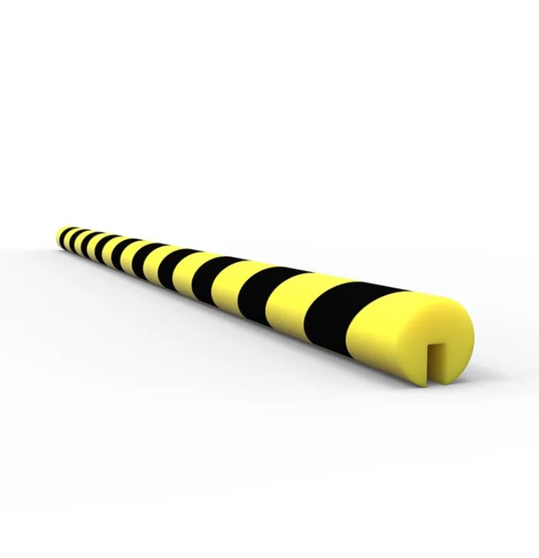 ANTI COLLISION STRIP 1M POLYURETHANE - BLACK / YELLOW