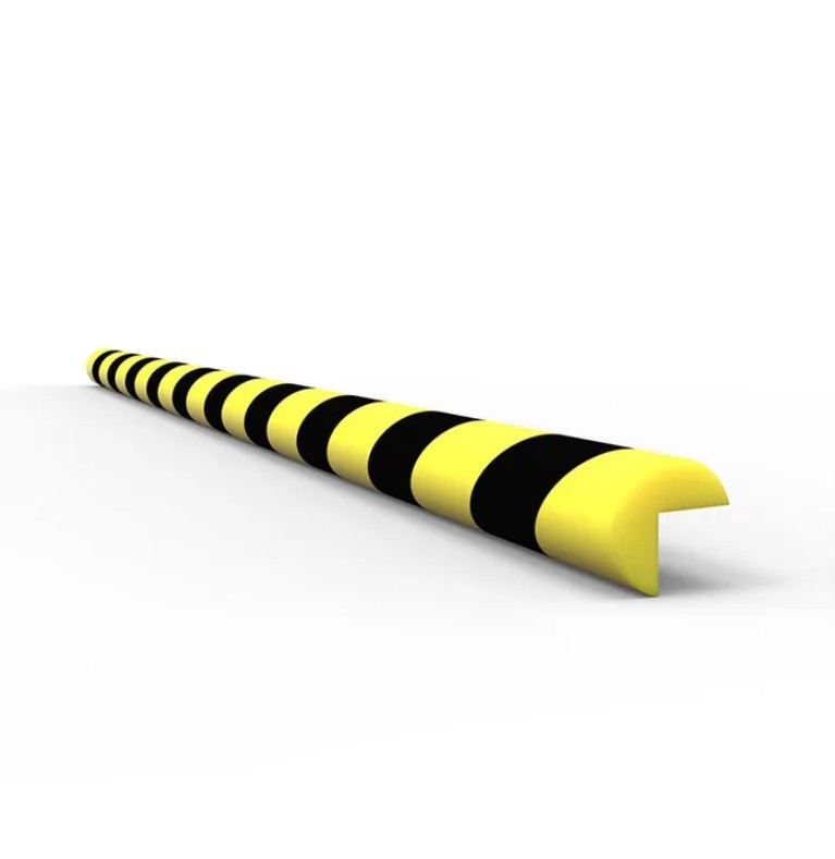 ANTI COLLISION STRIP 1M POLYURETHANE - BLACK / YELLOW