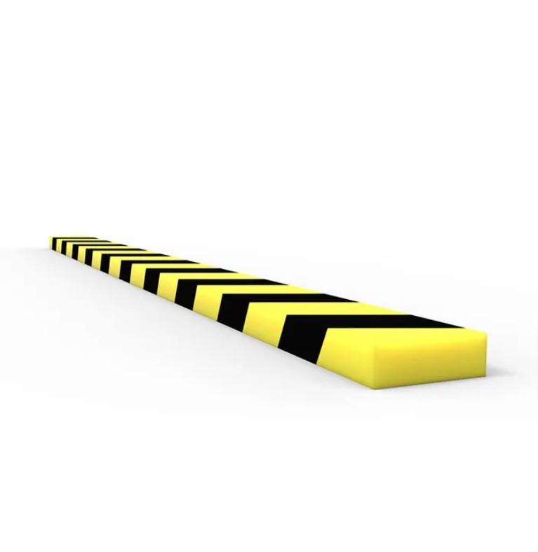 ANTI COLLISION STRIP 1M POLYURETHANE - BLACK / YELLOW