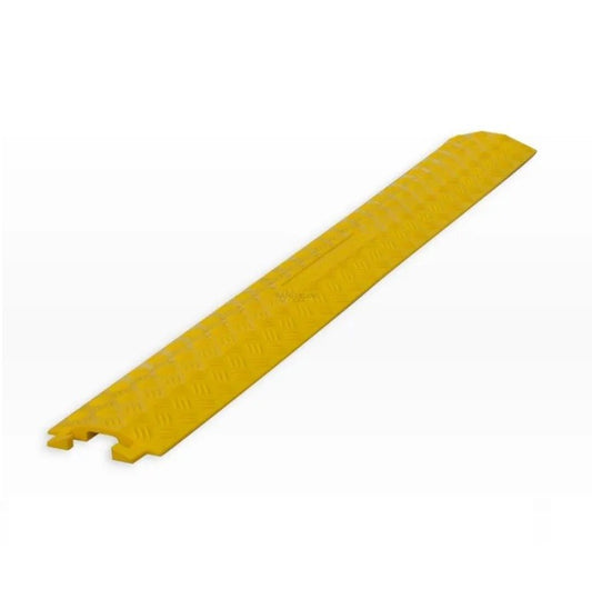 DROP OVER CABLE COVER - 1 CHANNEL MOULDED POLYETHYLENE - YELLOW