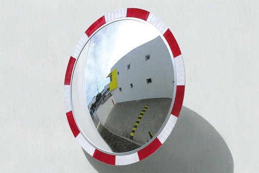 HI-VIS ROUND SAFETY MIRROR