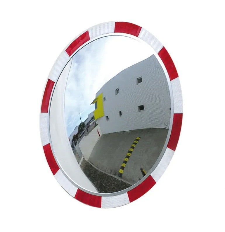 HI-VIS ROUND SAFETY MIRROR